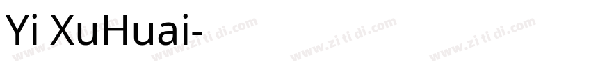 Yi XuHuai字体转换